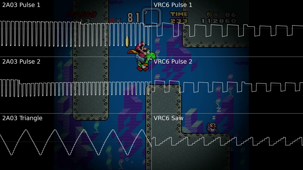 Super Mario World - Underwater - NES/FC Remix (2A03 + VRC6)