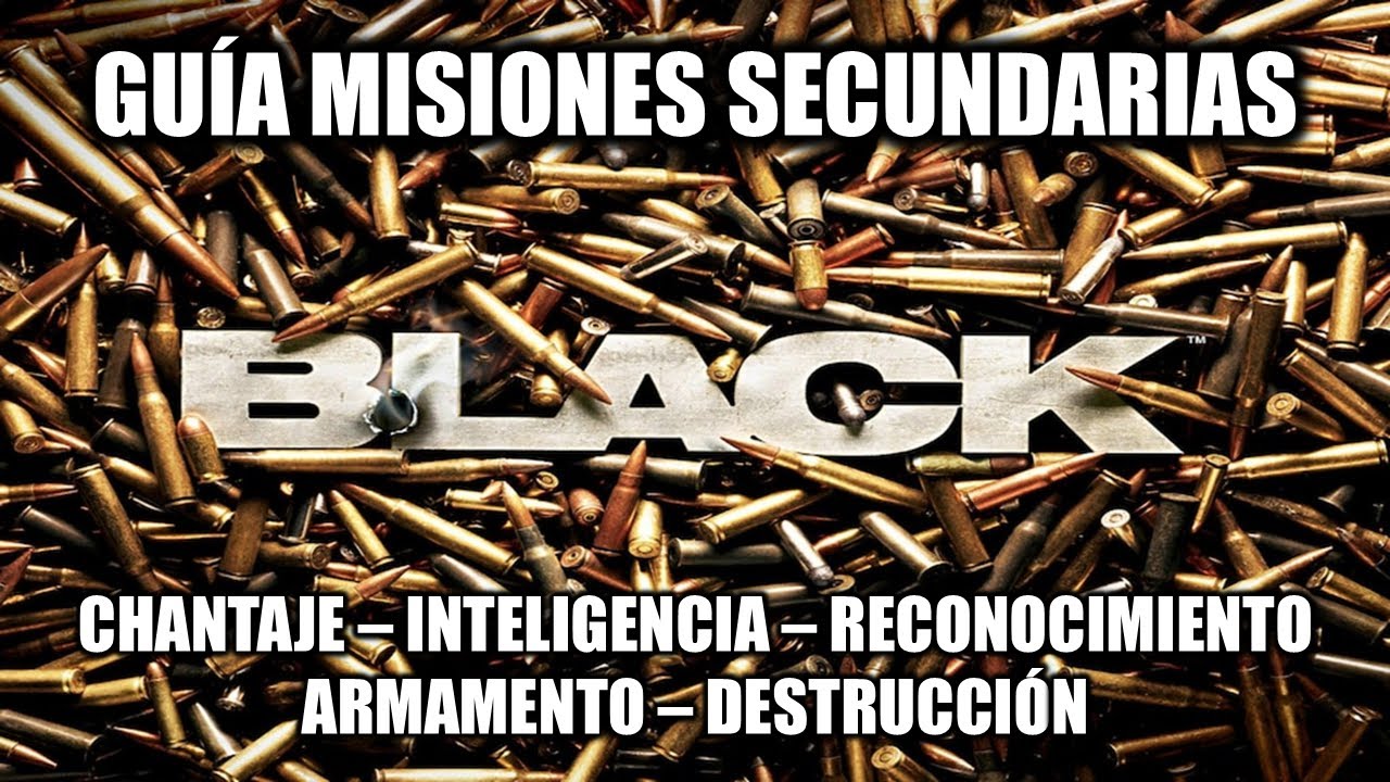 Guía de todos los OBJETIVOS SECUNDARIOS de Black [PS2]