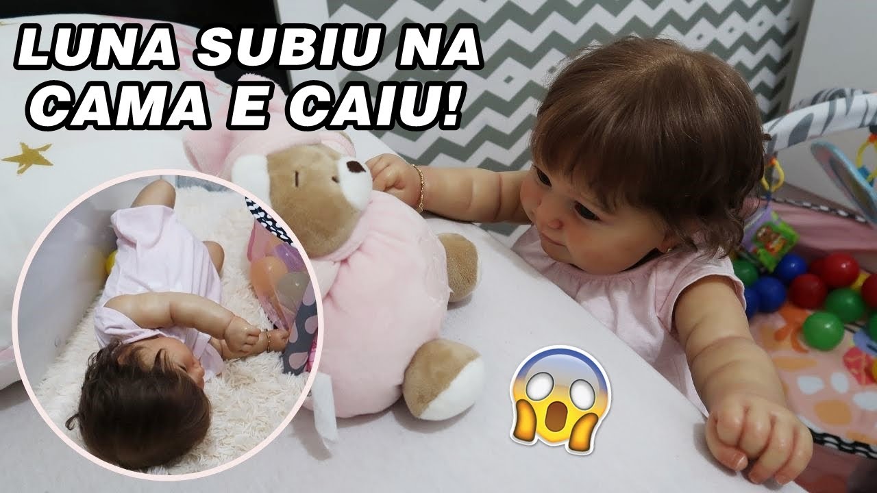 LUNA APRONTANDO NA BRINCADEIRA DA TARDE CAIU DA CAMA 😱
