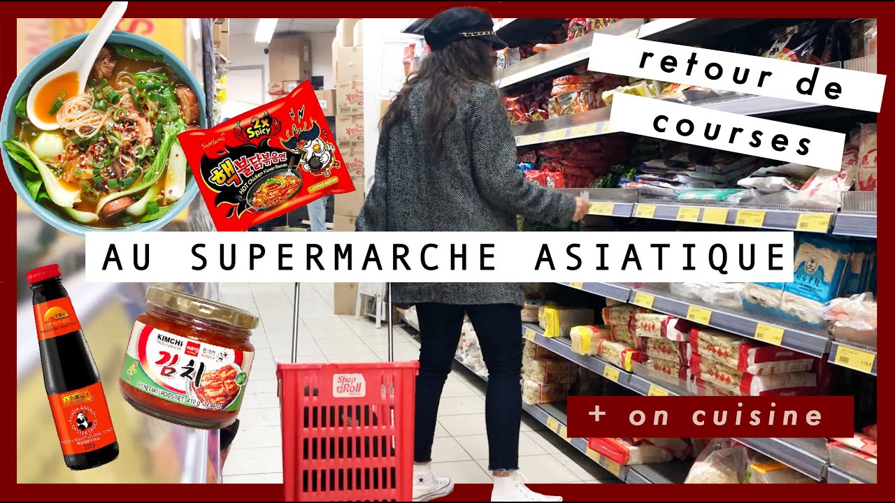 Retour de courses supermarché asiatique + dîner ❤️