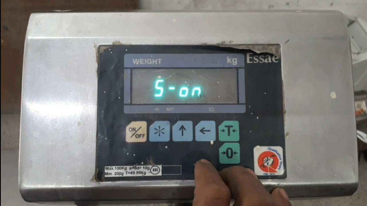 essae ds415 weighing scale calibration | essae teraoka calibration and setting