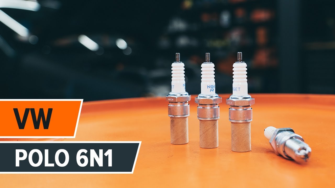How to change spark plug on VW POLO 6n1 [TUTORIAL AUTODOC]