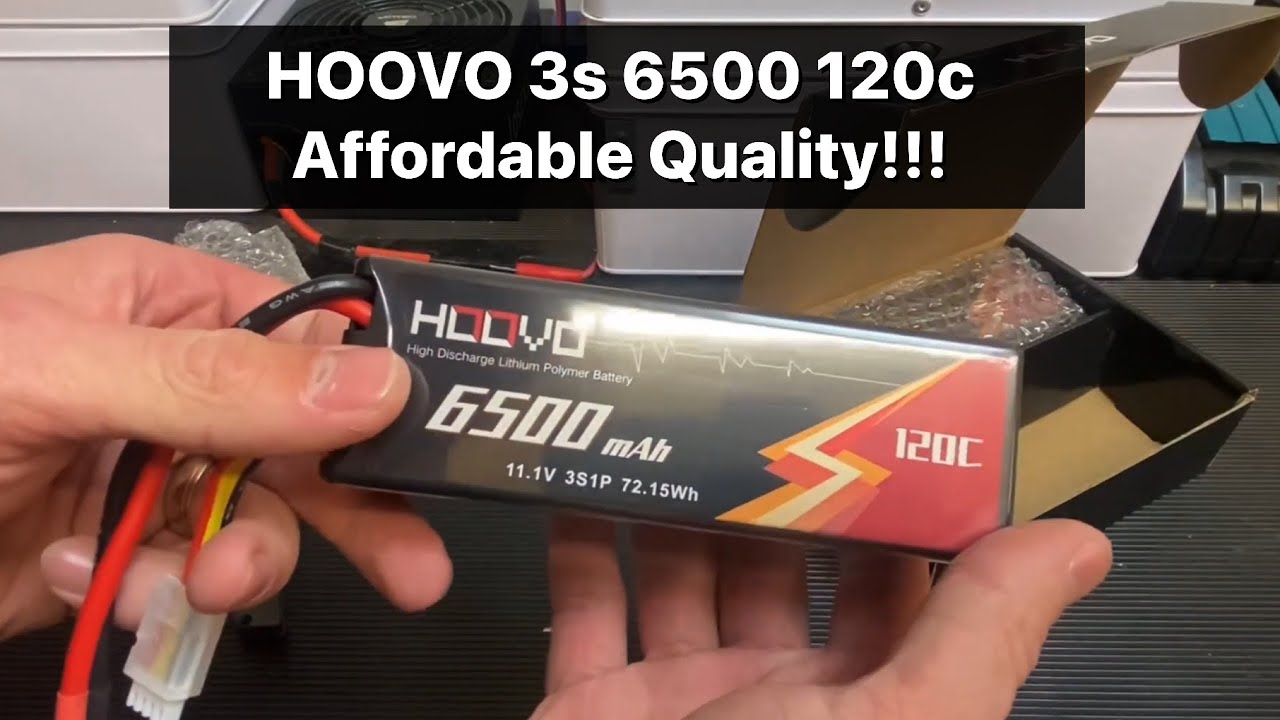 HOOVO 3S Lipo Battery 11.1V 6500mAh 120C Hard Case Unboxing and Overview!