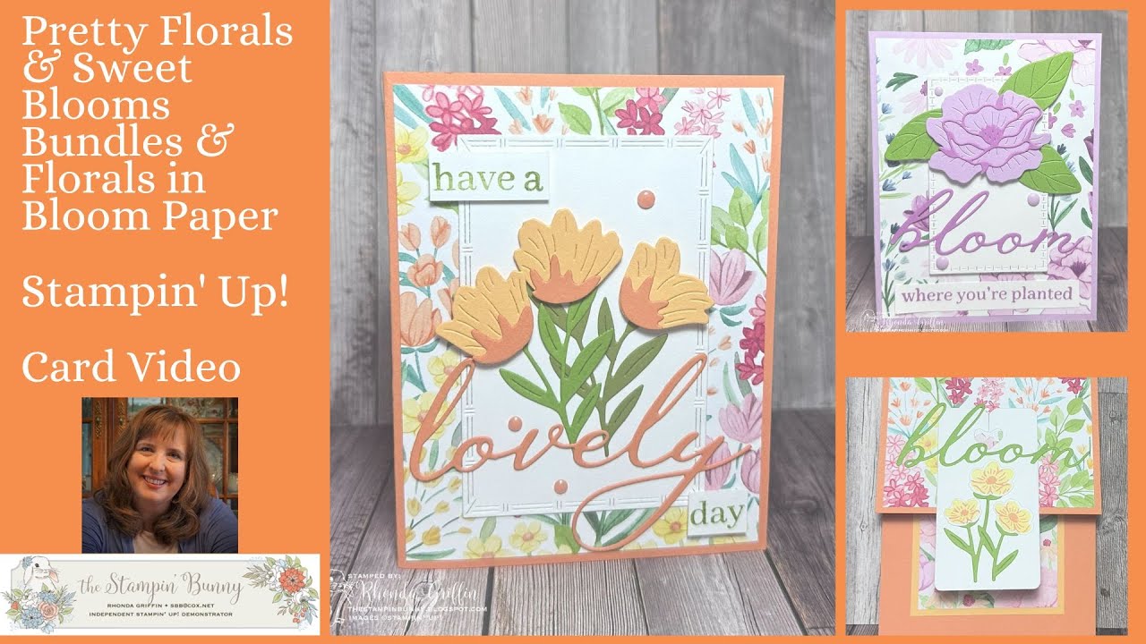 Pretty Florals in Bloom Sweet Blooms Stampin Up! Card Video