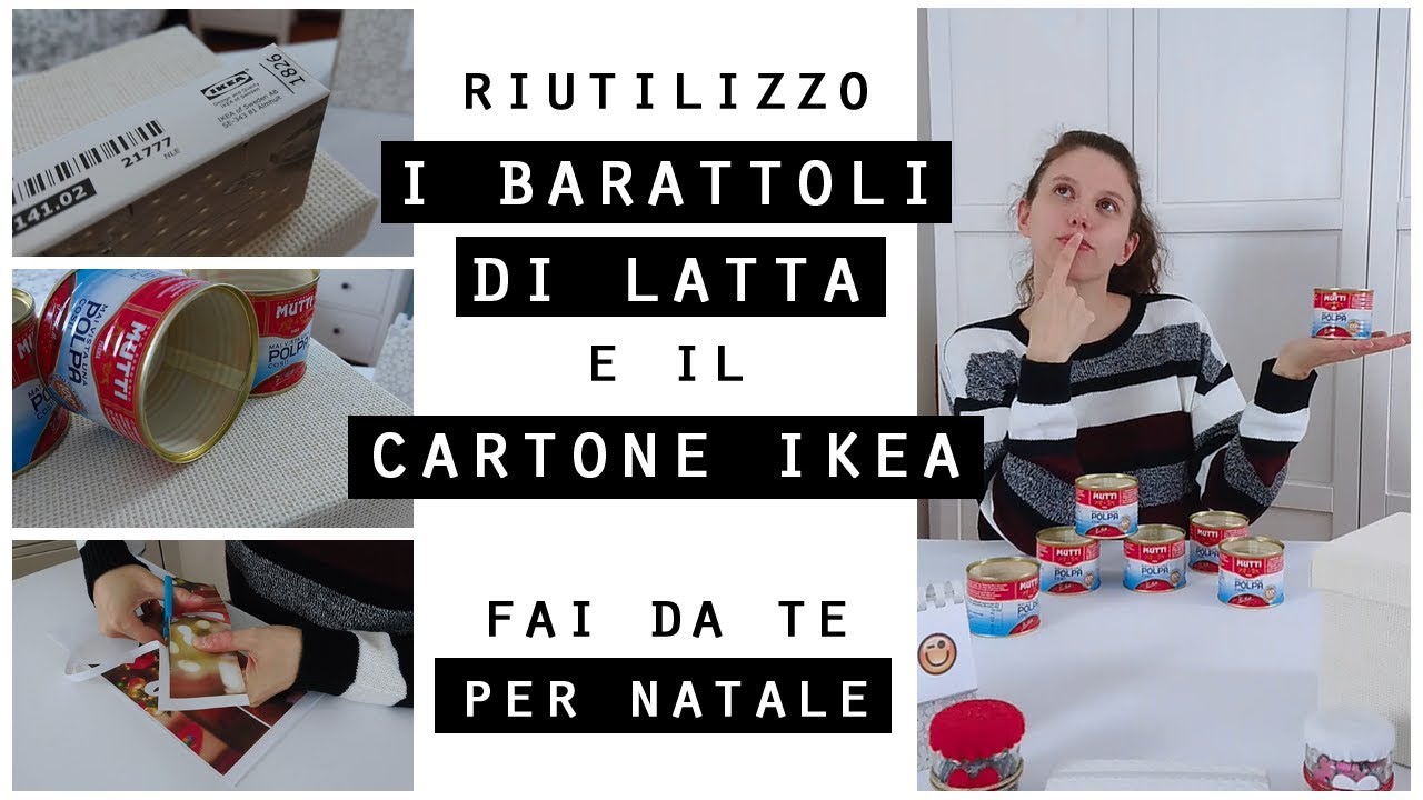 Come RIUTILIZZO i BARATTOLI DI LATTA dei pelati per NATALE/CALENDARIO DELL'AVVENTO Fai da te