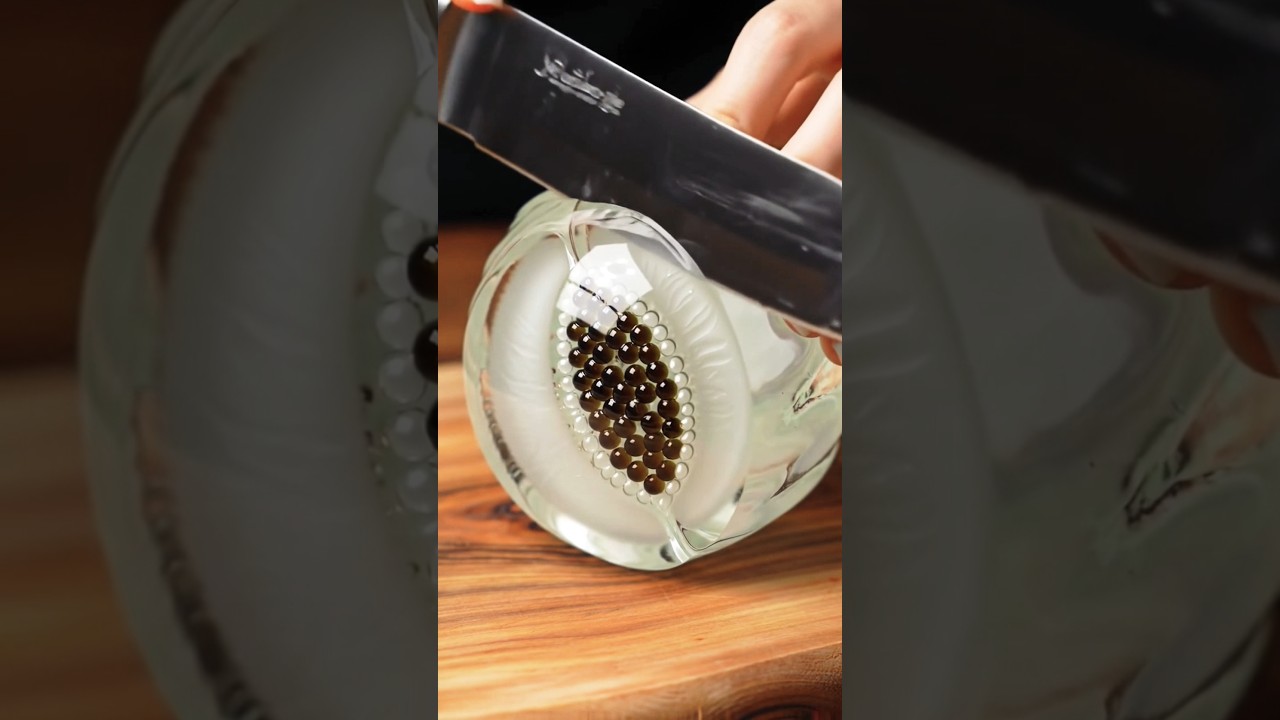 Glass Papaya Cutting ASMR 🔥 | Satisfying Transparent Fruit Slice | Shorts#trending