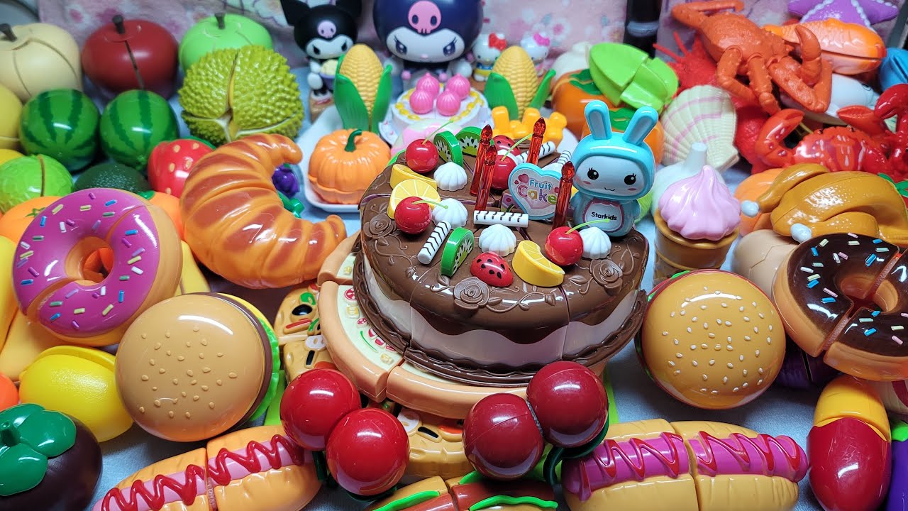 Playing Cutting Watermelon 🍉 Yummy 🍇 burger 🍔 Cake 🎂 ASMR live Cutting Foods