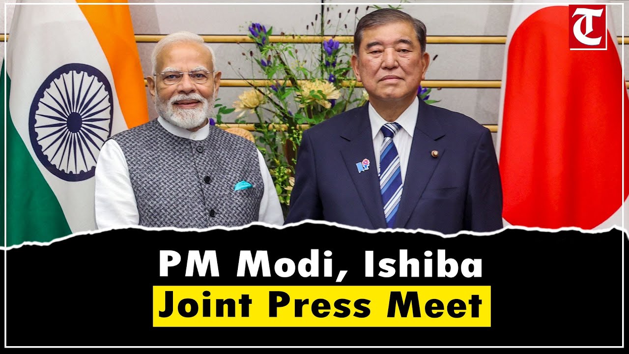 PM Modi and Japanese PM Shigeru Ishiba attend the joint press meet