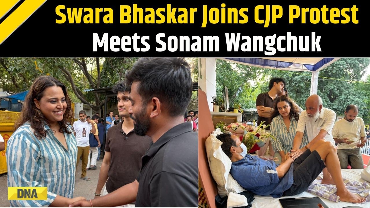 CJP Protest: Swara Bhasker Joins CJP Protest, Meets Sonam Wangchuk On Day 17 Of His Hunger Strike