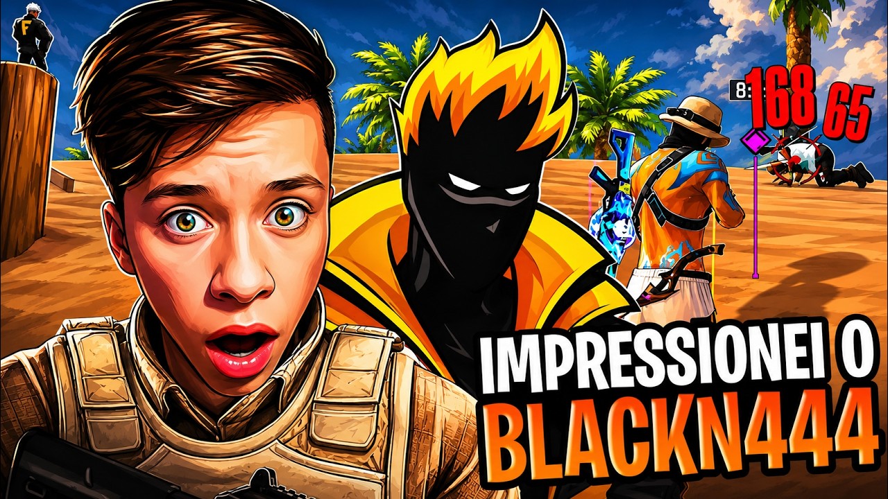 SURPREENDI O BLACKN444, APELAPATO AULAS FREE FIRE!