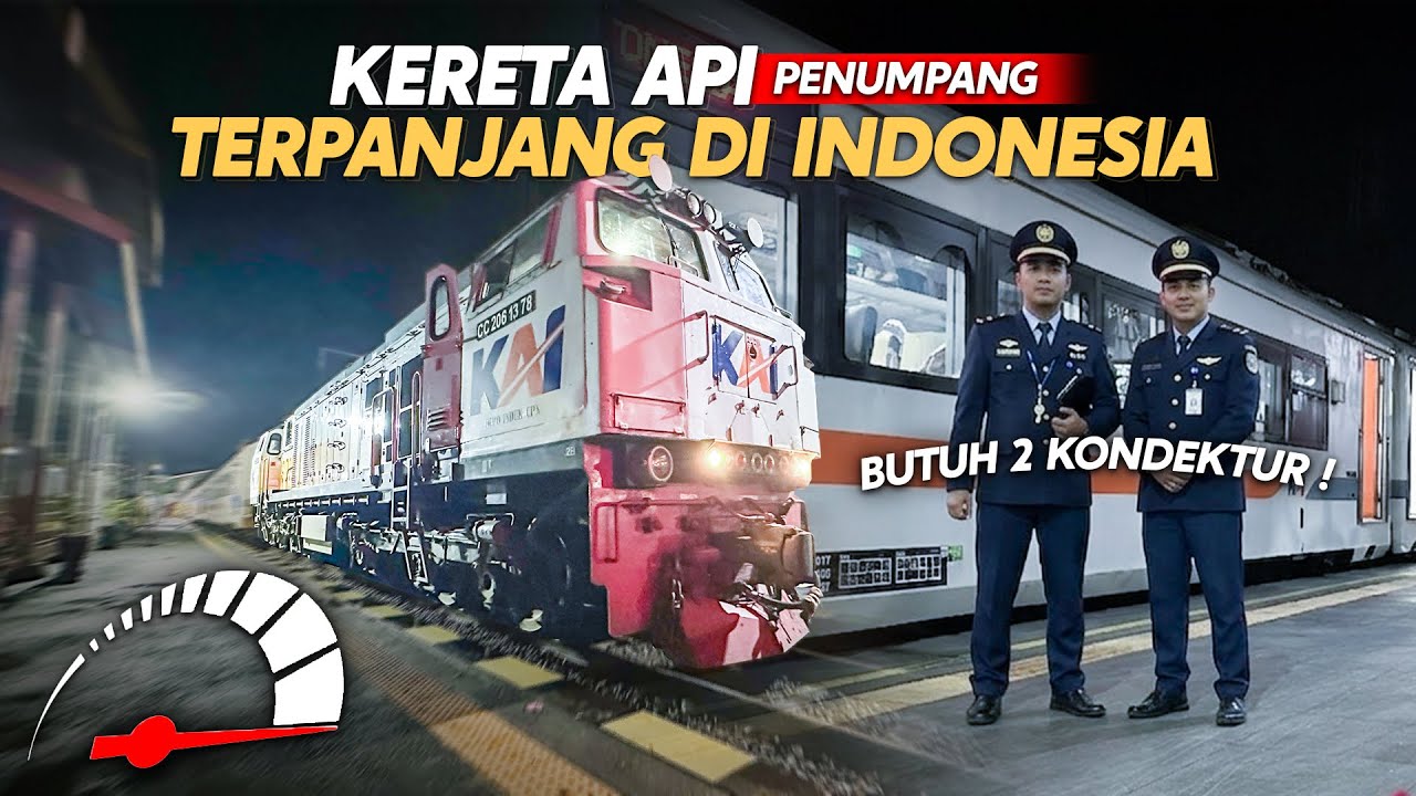 KERETA API TERPANJANG KECEPATAN TINGGI‼️ KASTA TERTINGGI KERETA PANJANG | KA Jayakarta ke Surabaya