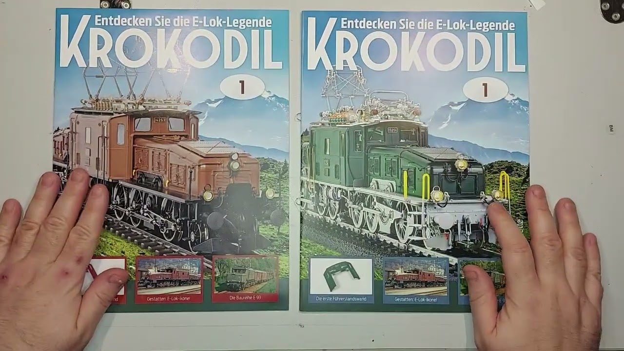 Hachette Krokodil in 1:22,5 Vergleich zum Test Baufaße 1/4