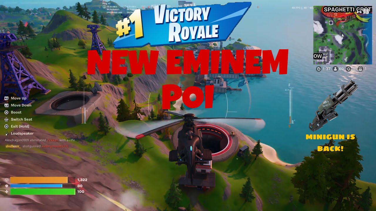 Fortnite Chapter 2 Remix Win (NEW Eminem Mom's Spaghetti POI!)
