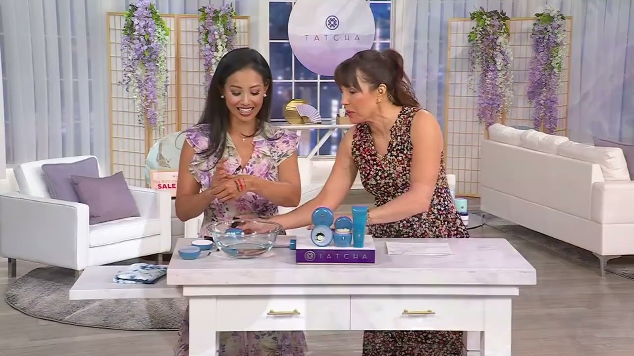 TATCHA Indigo Overnight Cream Cleansing Balm & Hand Cream Auto-Delivery on QVC