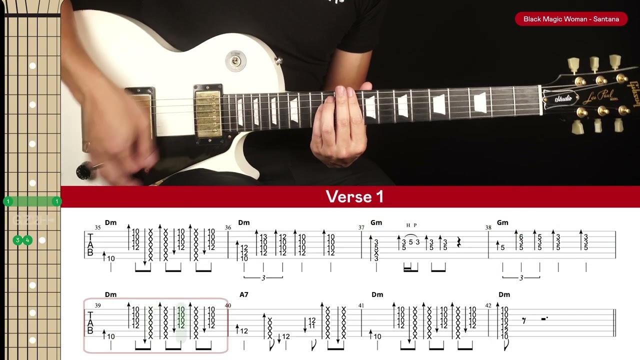 Black Magic Woman Guitar Cover Santana 🎸|Tabs + Chords|