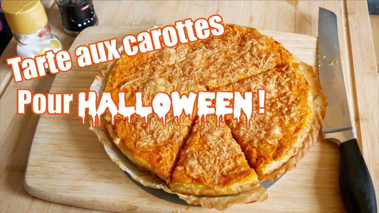 Tarte aux carottes FACILE ET ECONOMIQUE 🥕HALLOWEEN 🎃