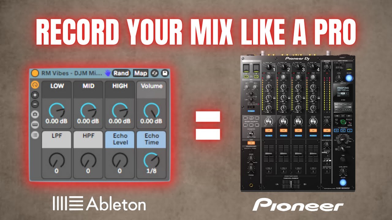 Pioneer DJM Mixer (стойка эффектов Ableton)