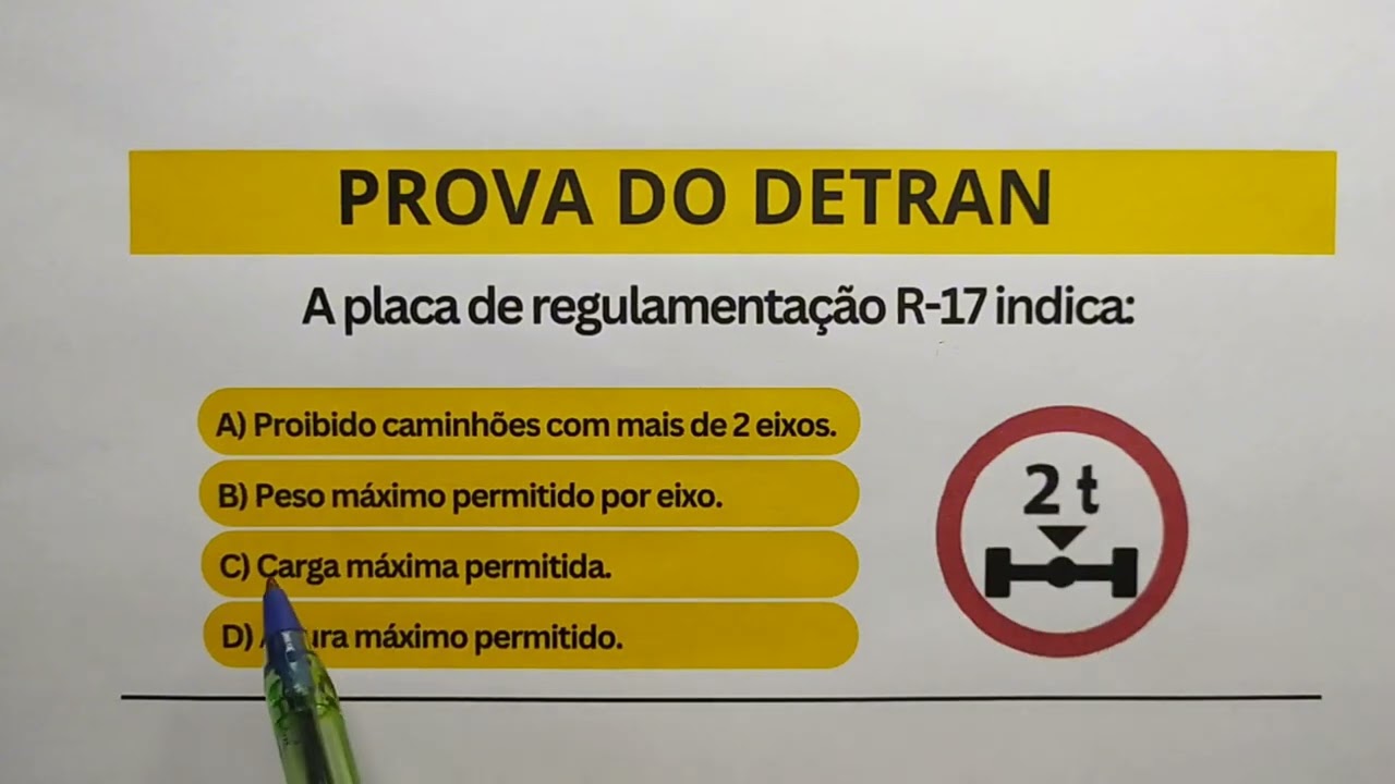 Prova do DETRAN 2026, conteúdo para a prova do DETRAN