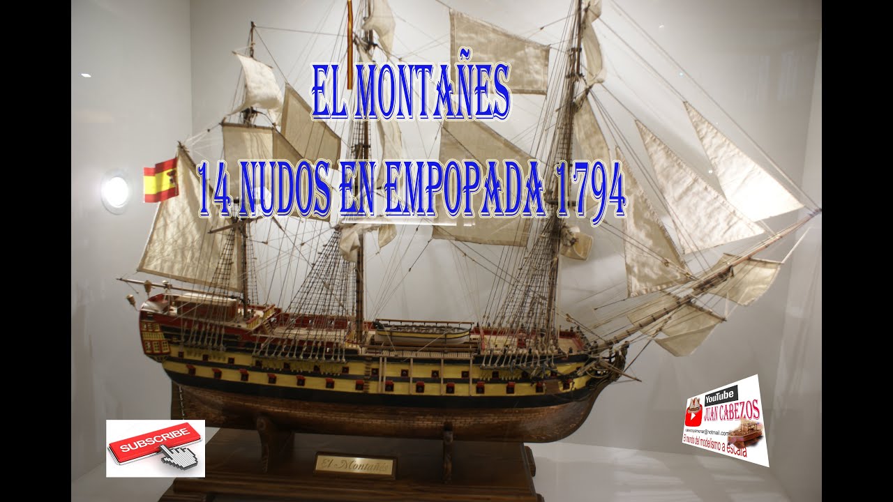 El MONTAÑÉS 14 nudos en empopada 1794