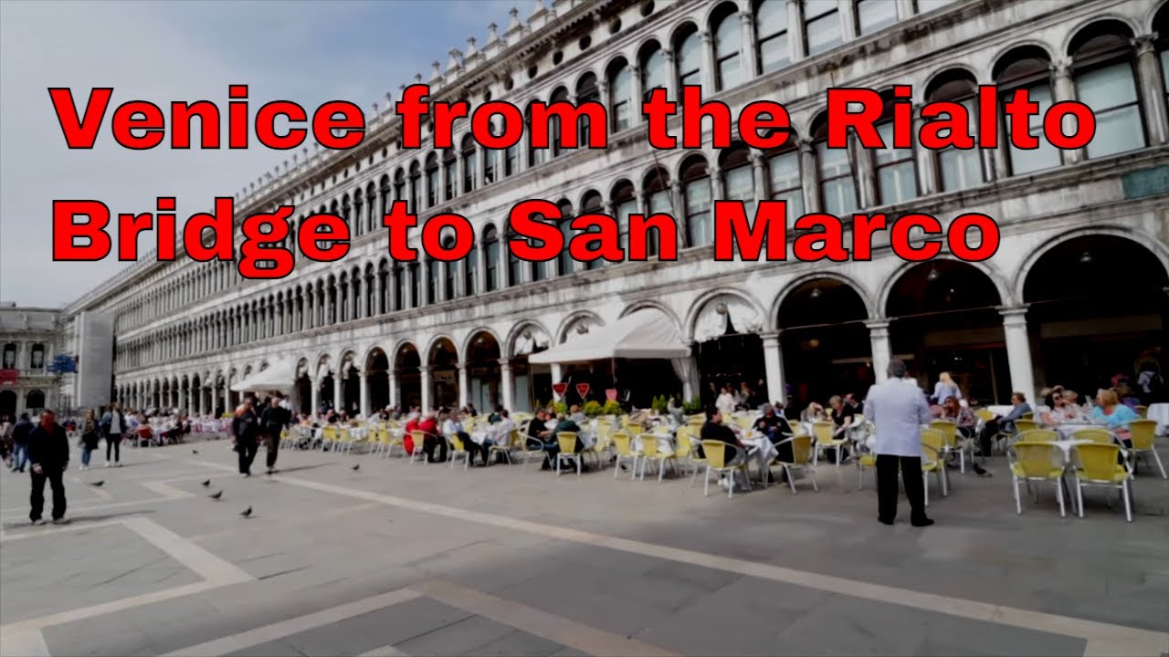 Venedig von der Rialto Brücke zum Markusplatz   /  Venice from the Rialto Bridge to San Marco