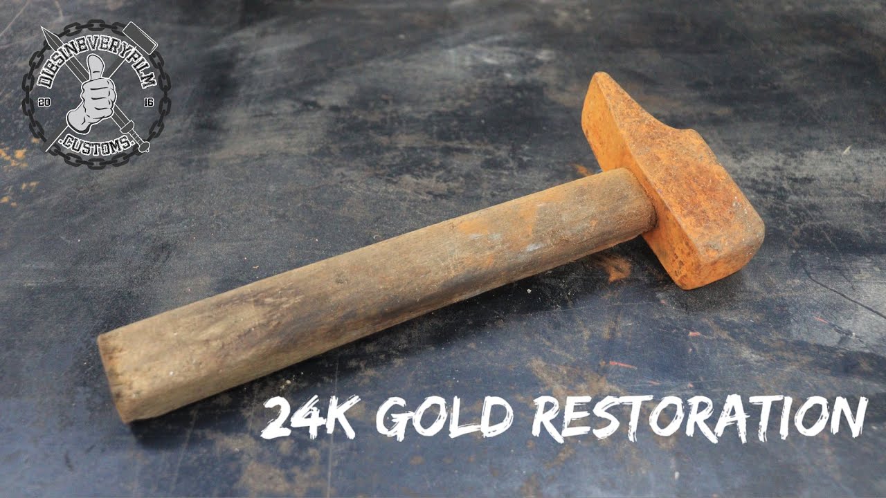 I FOUND A Old Rusty Hammer - 24k Gold Upgrade