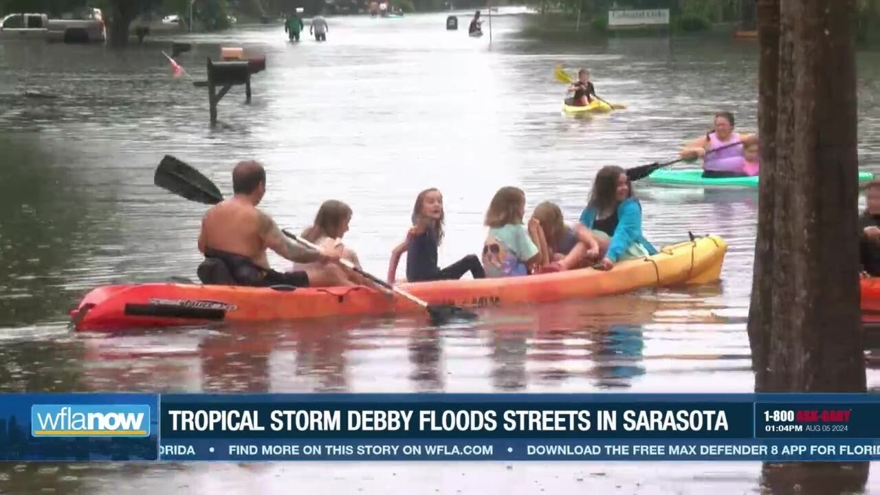 Sarasota flooded by Tropical Storm Debby