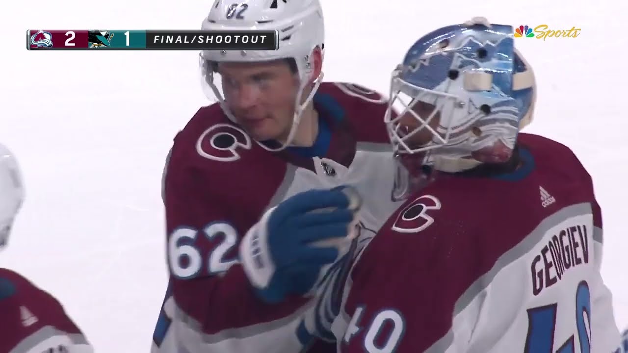 Alex Georgiev stops all three shots in shootout series vs Sharks (14 oct 2023)