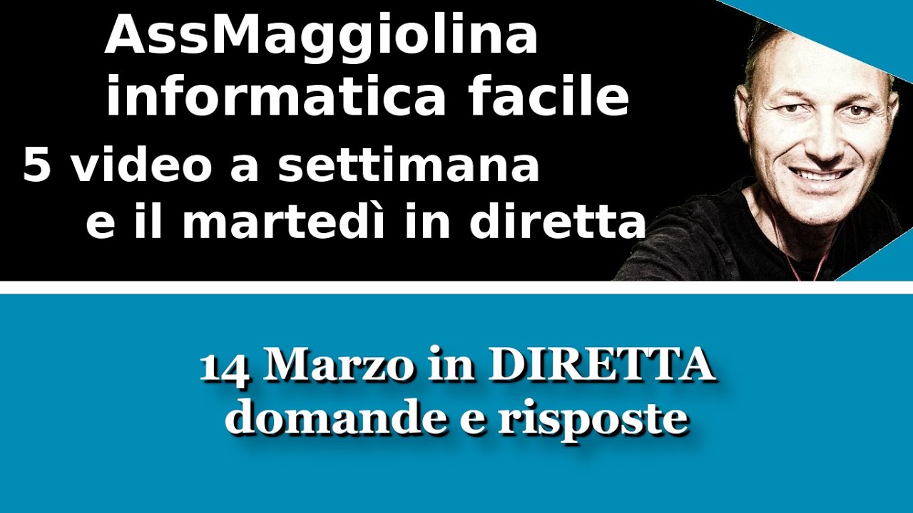 Corso di computer in diretta con Daniele Castelletti | Ass Maggiolina