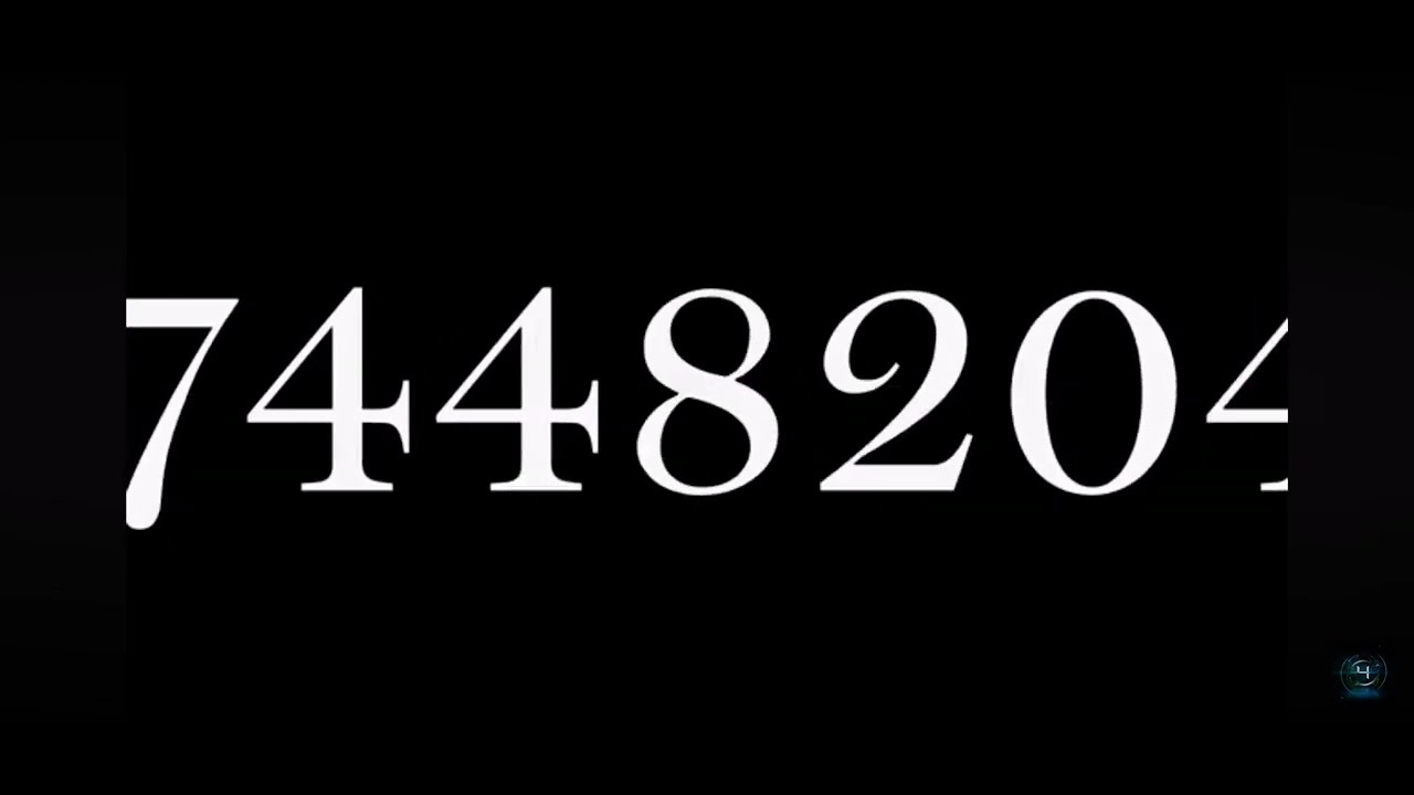 Numbers 1 to 1680000