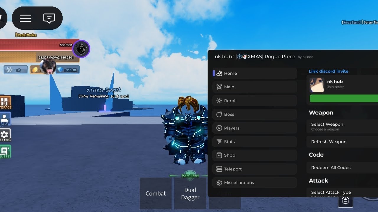Rogue piece scritp - small keys system, auto farm, auto pity, auto boss , auto buy, auto kill player
