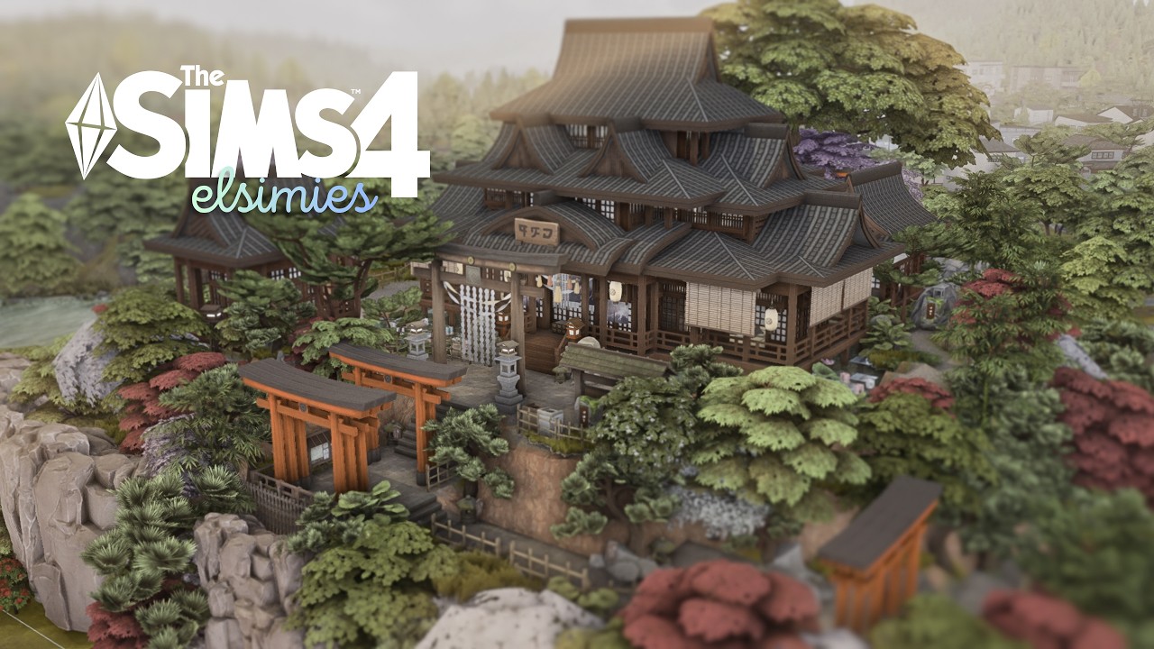 Sacred Path Shrine ⛩️ - THE SIMS 4 [ Stop Motion Build - NoCC ] - elsimies
