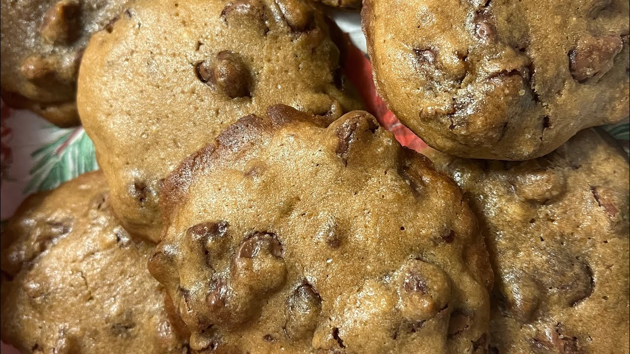How to make chocolate chip cookies without baking soda #bakewithme #christmas