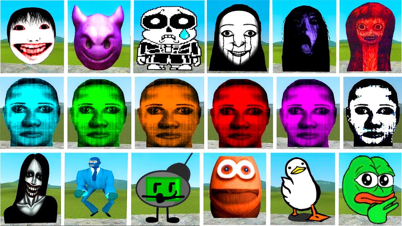 NICO'S NEXTBOTS FAMILY, SELENE DEGADO FAMILY AND RANDOM NEXTBOTS PACK 2 Chase Me in City in Gmod