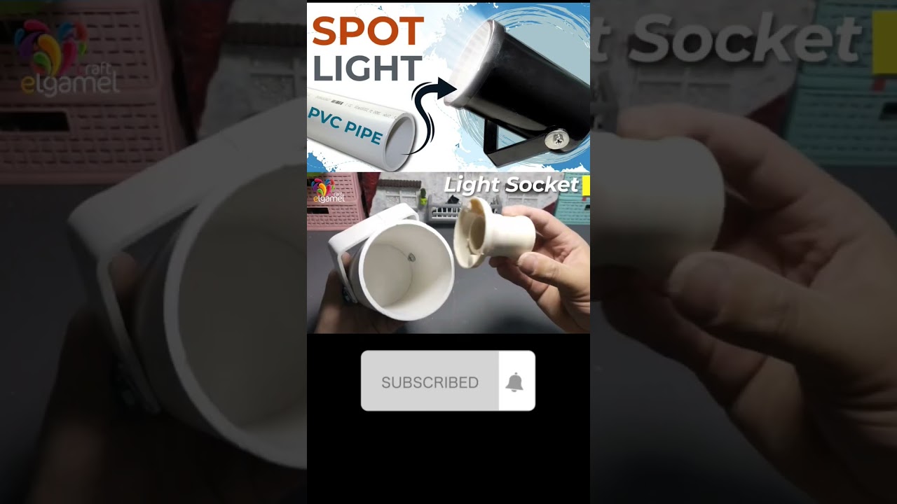 DIY Spot Light LED ! Create Your Own LED Spotlight Using PVC Pipe