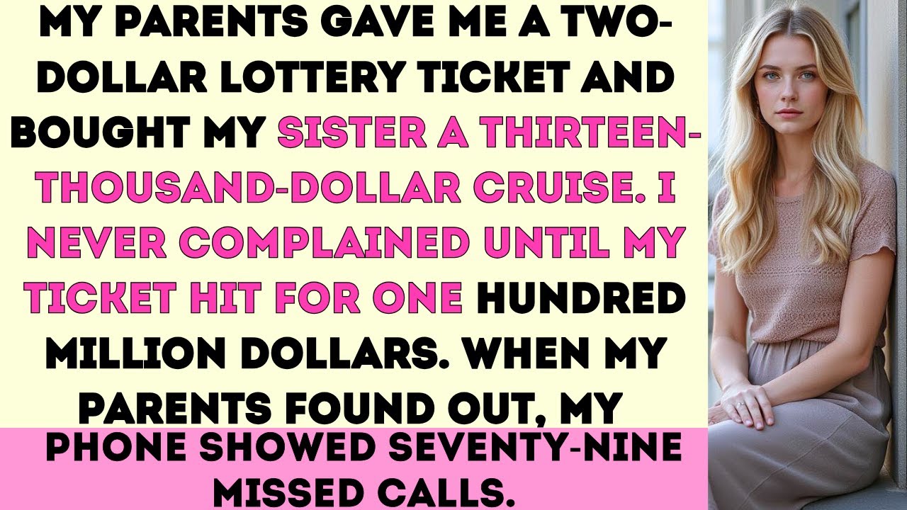 On Thanksgiving, my parents handed me a cheap two-dollar lottery ticket while giving my sister an...