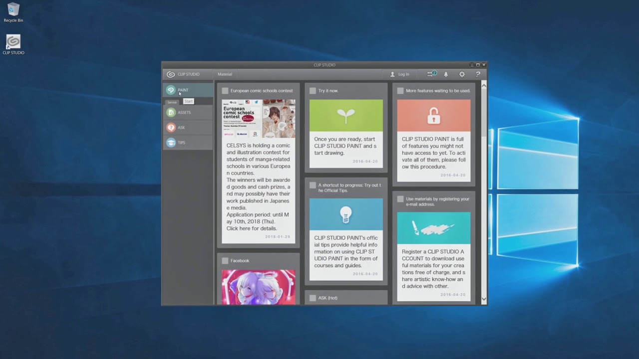 Let&rsquo;s get ready : Launching CLIP STUDIO PAINT and license registration