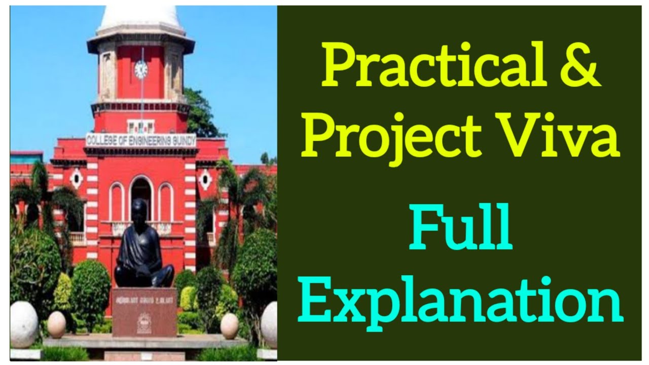 Anna university practical exam and project viva procedure