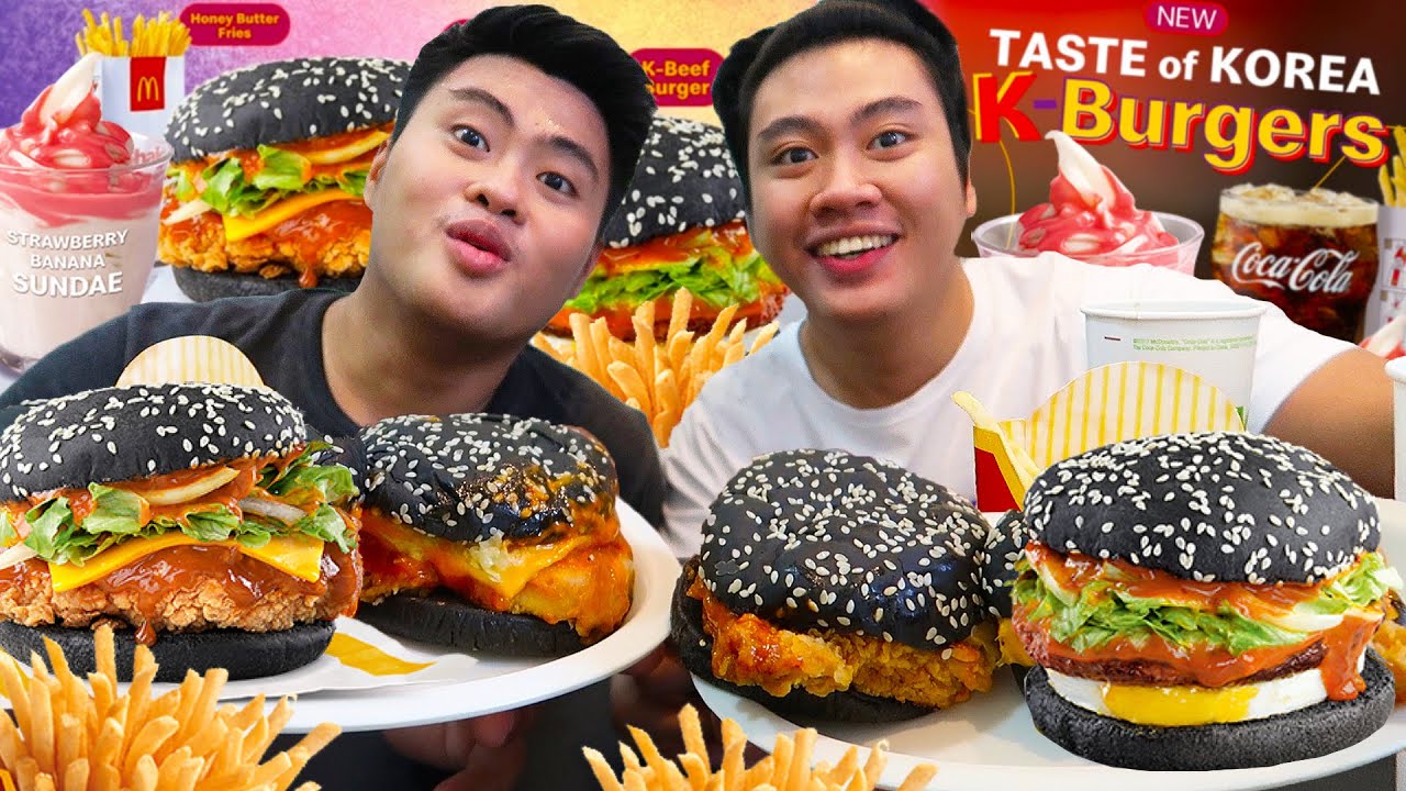 BAGONG KOREAN BURGERS NG MCDONALD'S!! | TASTE OF KOREA K-BURGERS