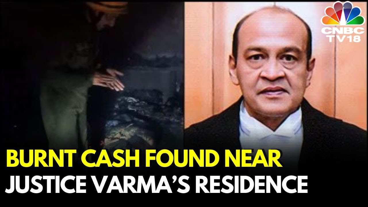 Justice Varma Cash Case | Burnt Currency Notes Found Outside Justice Varma's Residence | Delhi