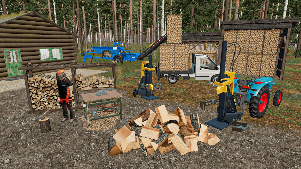 Notre business de bois de chauffage nous rapporte des millions | Farming Simulator 22