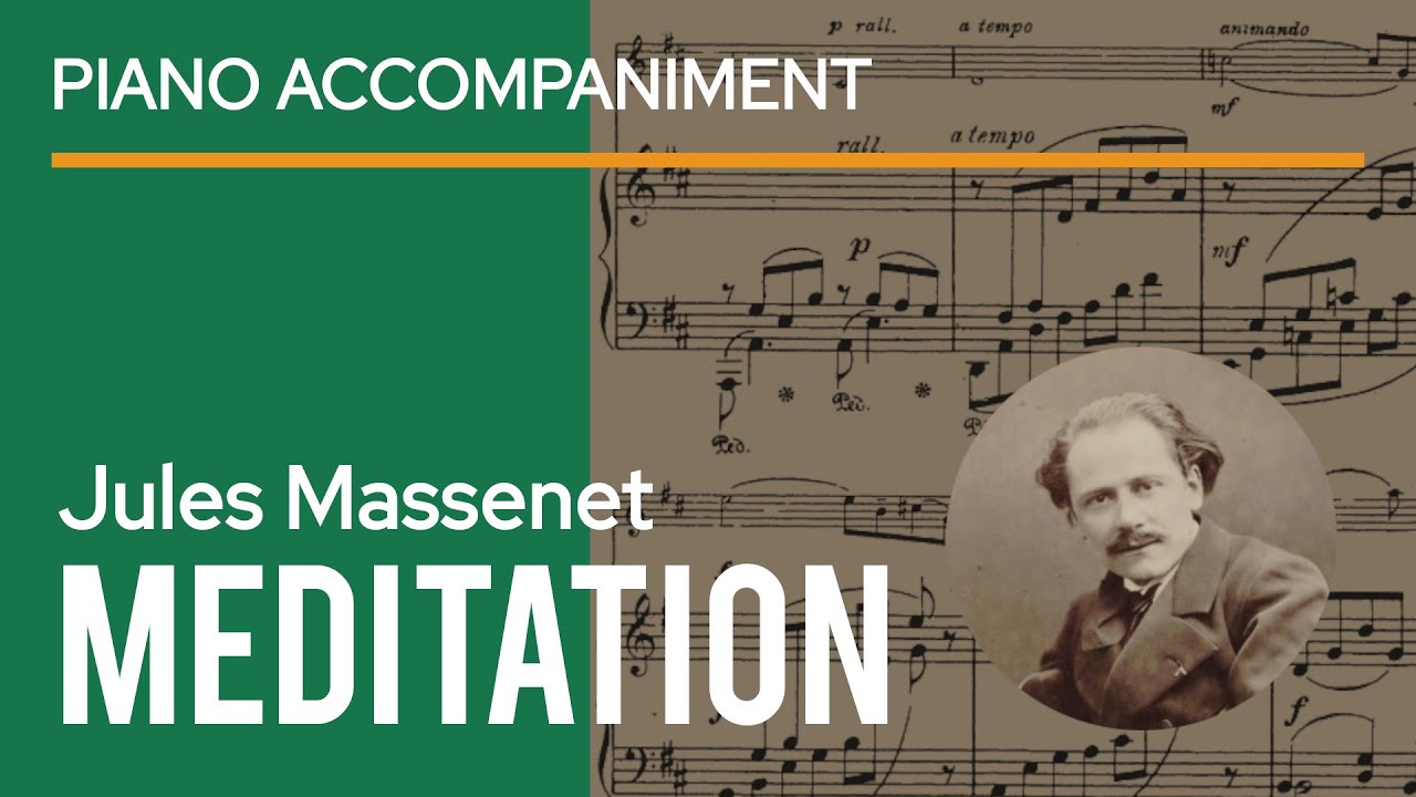 J. Massenet - Méditation (Thaïs) Piano Accompaniment | play along | violin sheet music | trinity