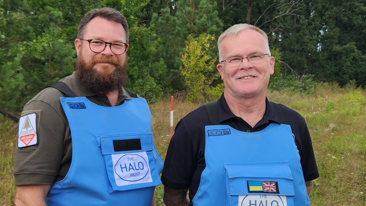 Halo Trust Ukraine Demining Task visit with Forest Release