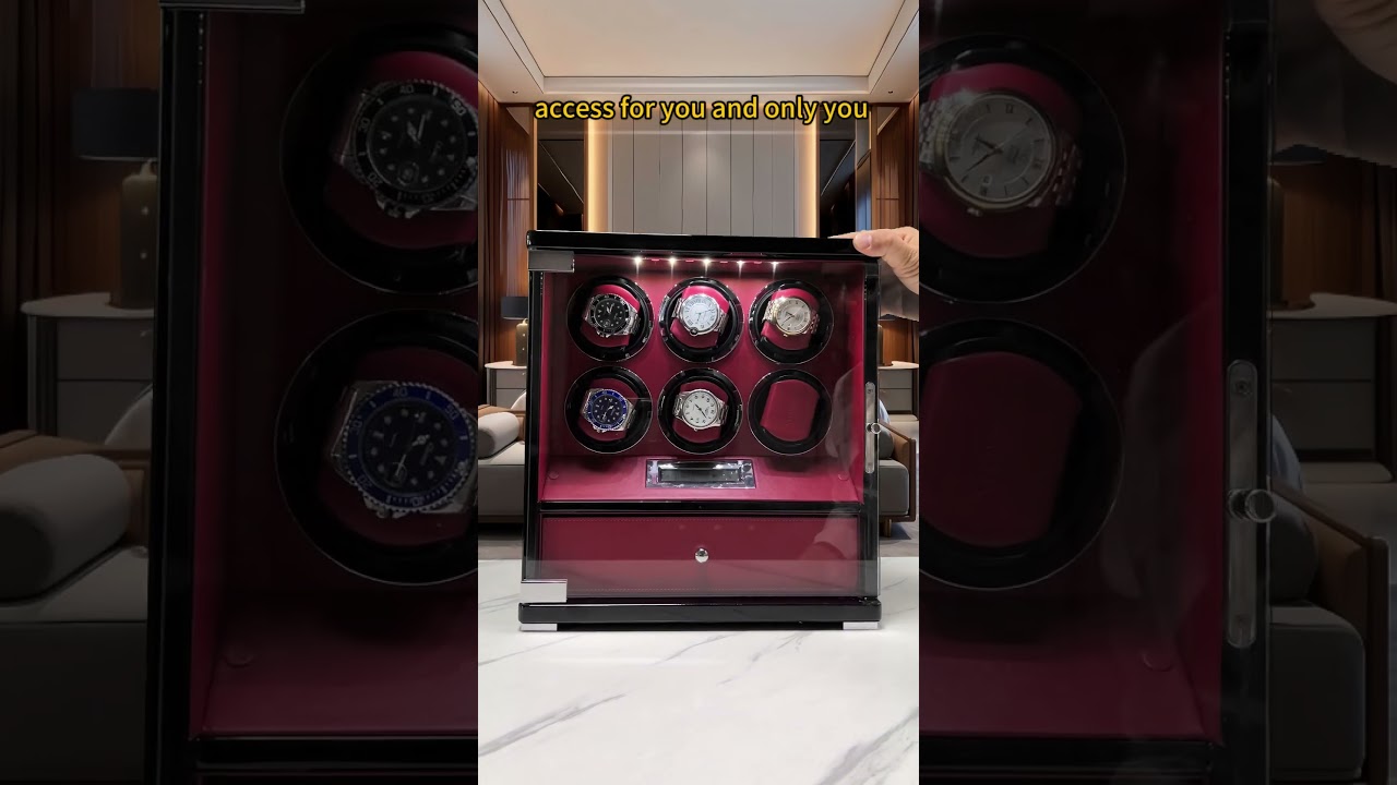 storage be as stylish as your timepieces - Driklux watch winder box for 6  