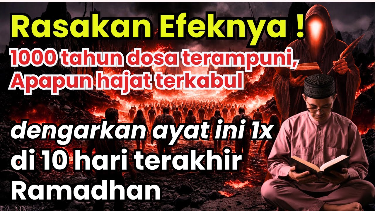 ANDA TERPILIH!sekarang dengarkan 1x ayat ini, 1000 tahun dosa diampuni, hajat apapun terkabul 