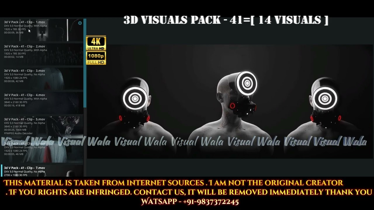 3D VISUALS PACK - 41=[ 14 Visuals ]#vj #visuals #music #resolume #music #electronicmusic #abstract