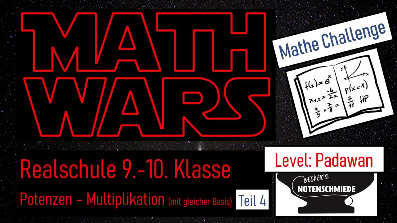 Math Wars Challenge Realschule - Potenzen - Multiplikation mit gleicher Basis (Teil 4)