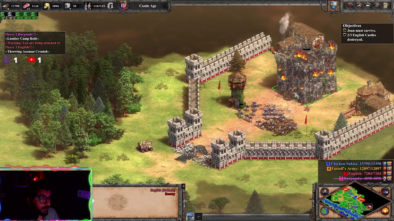 Age of Empires 2 - Joan Of Arc Campaign   - Hard Difficulty