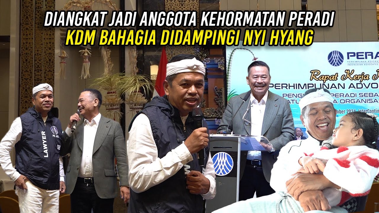 DIANGKAT JADI ANGOTA KEHORMATAN PERADI | KDM BAHAGIA DIDAMPINGI NYI HYANG