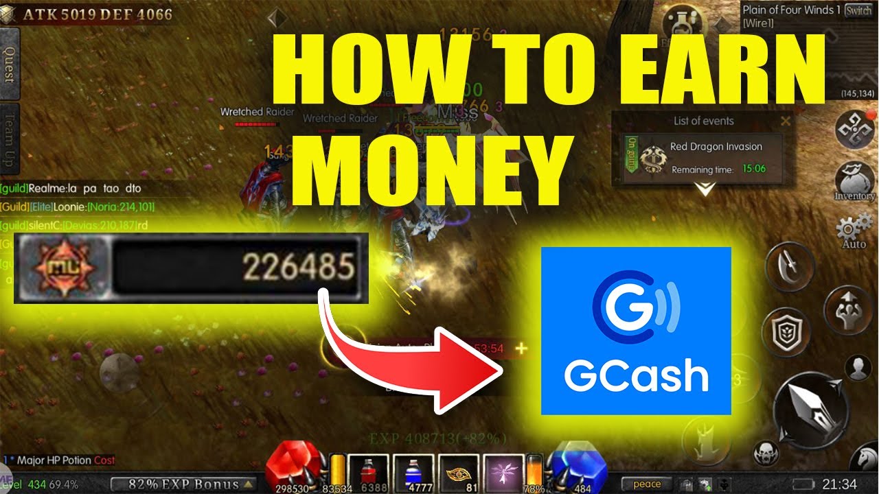 HOW TO EARN MONEY IN MU MONARCH - GCASH