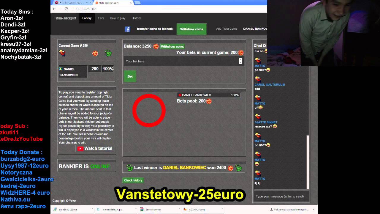 Daniel Magical wygrywa 400zł a Ozek rozwala lustro :v